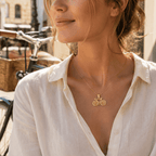 Golden Bicycle Pendant Necklace – 18K Gold - Delma Gold Jewelry