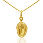 Golden Harvest Acorn Pendant – Symbol of Growth & Prosperity Charm - Delma Gold Jewelry
