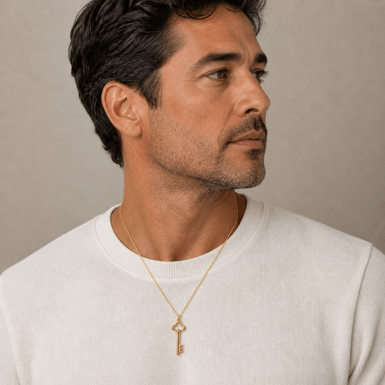 Golden Key 18K Gold Pendant - Delma Gold Jewelry