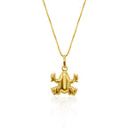 Golden Leap Frog 18K Gold Pendant - Delma Gold Jewelry