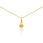 Golden Orb Pendant – 18K Gold - Delma Gold Jewelry