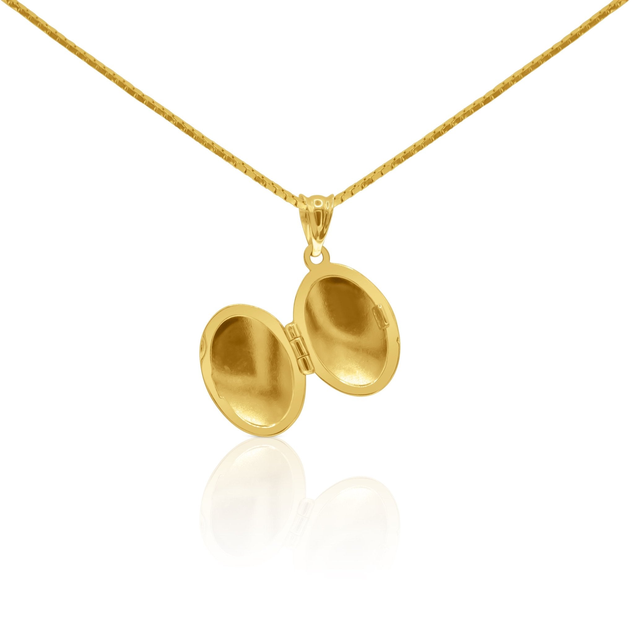 Infinity Memories 18K Gold Locket Pendant - Delma Gold Jewelry
