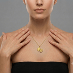 Infinity Memories 18K Gold Locket Pendant - Delma Gold Jewelry