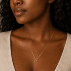 Interlocking Hearts Necklace – 18K Gold - Delma Gold Jewelry