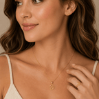 Lucky Clover Heart Jewelry Set – 18K Gold Necklace, Earrings & Ring - Delma Gold Jewelry