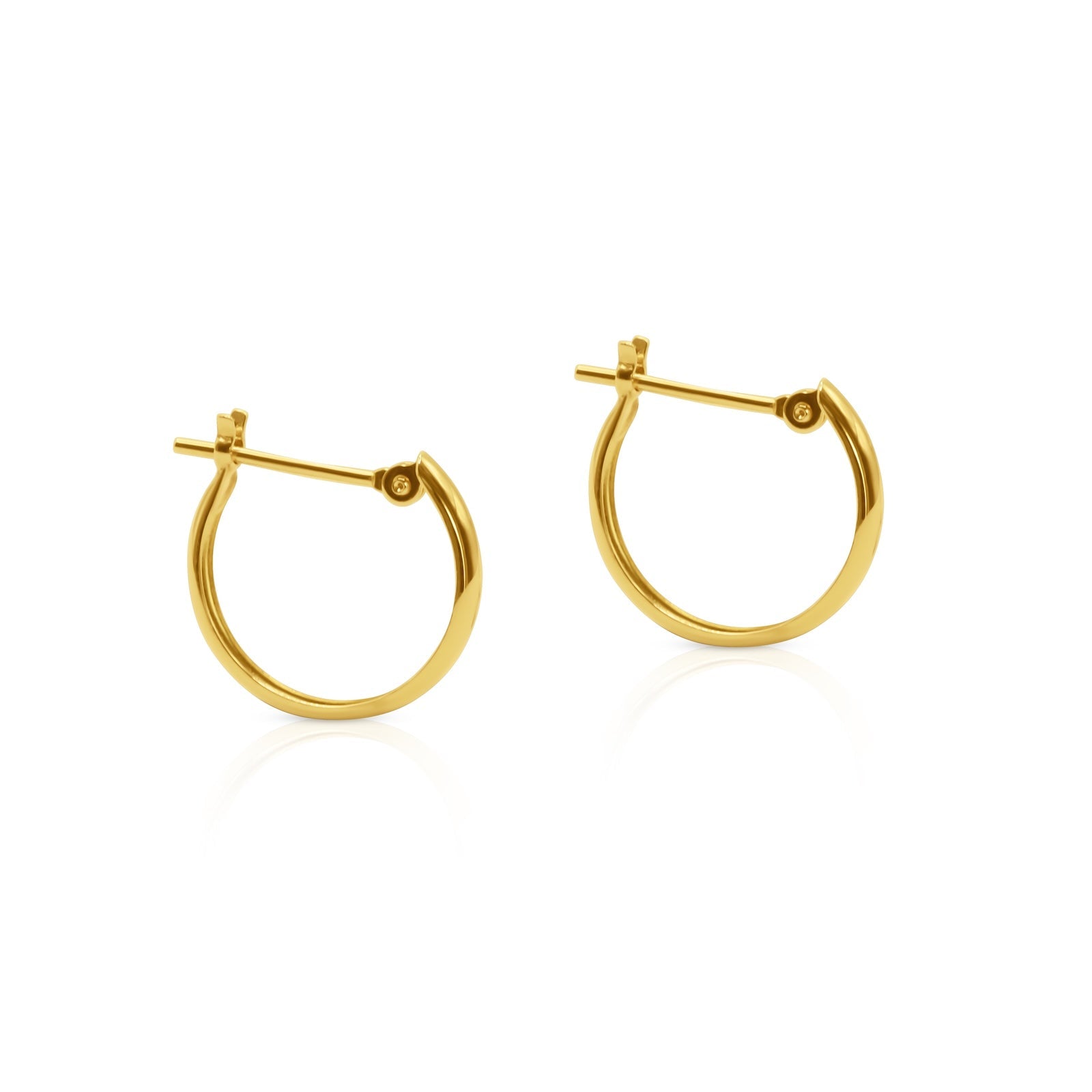 Lumière Classic 18K Gold Hoops - Delma Gold Jewelry
