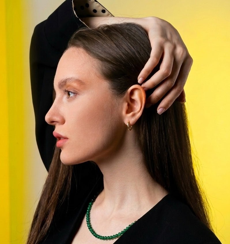 Lumière Classic 18K Gold Hoops - Delma Gold Jewelry