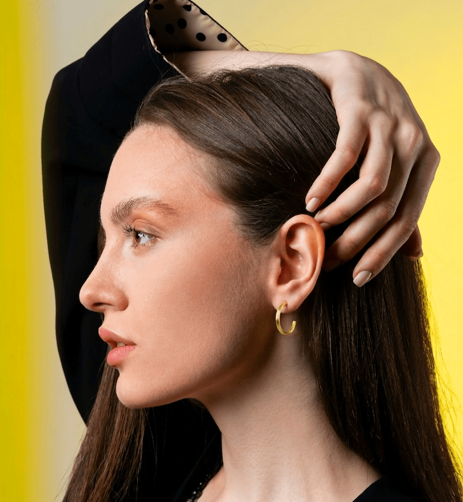 Lumière Classic 18K Gold Hoops - Delma Gold Jewelry