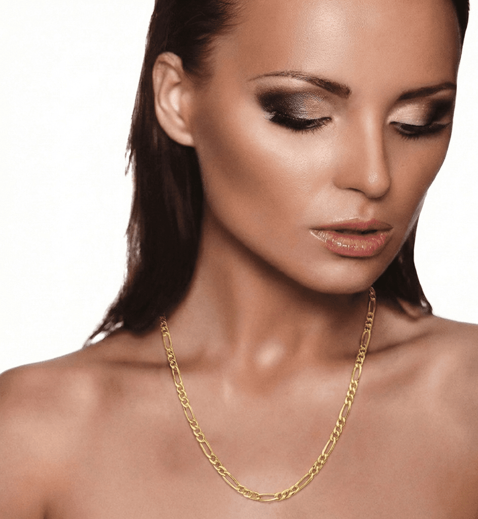 Milano Link Chain Necklace, Solid 18K Gold - Delma Gold Jewelry
