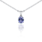 Oval Tanzanite Pendant - Delma Gold Jewelry