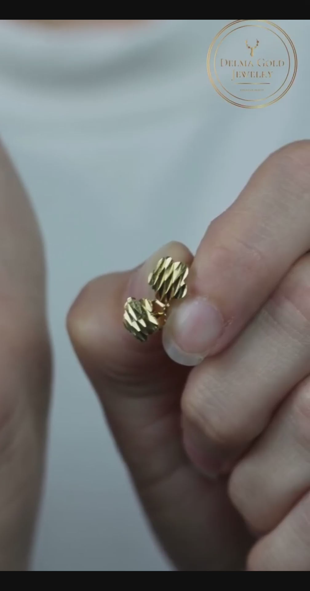 Blooming Flower Jewelry Set, Solid 18K Gold