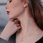 Textured Square Motif Jewelry Set, Solid 18K Gold - Delma Gold Jewelry