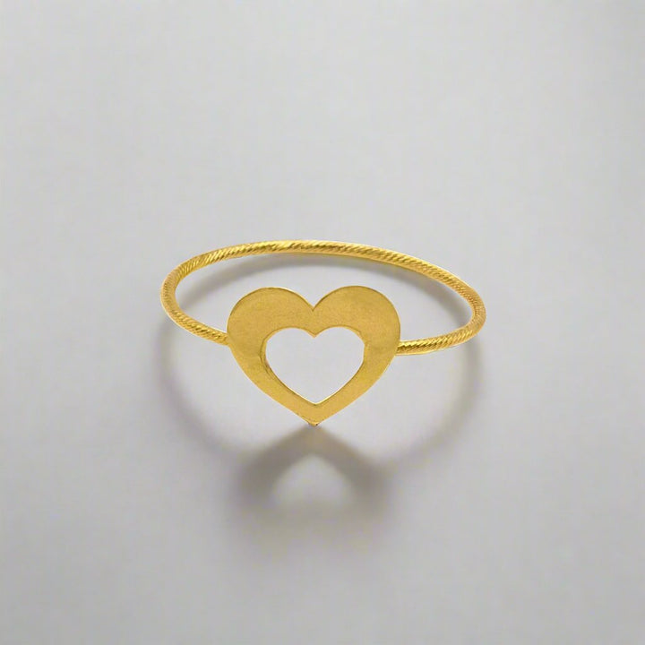 The Graceful Heartbeat Gold Ring - Delma Gold Jewelry