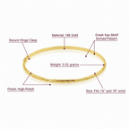 The Greek Key Bangle You’ll Wear Every Day For Years - Delma Gold Jewelry