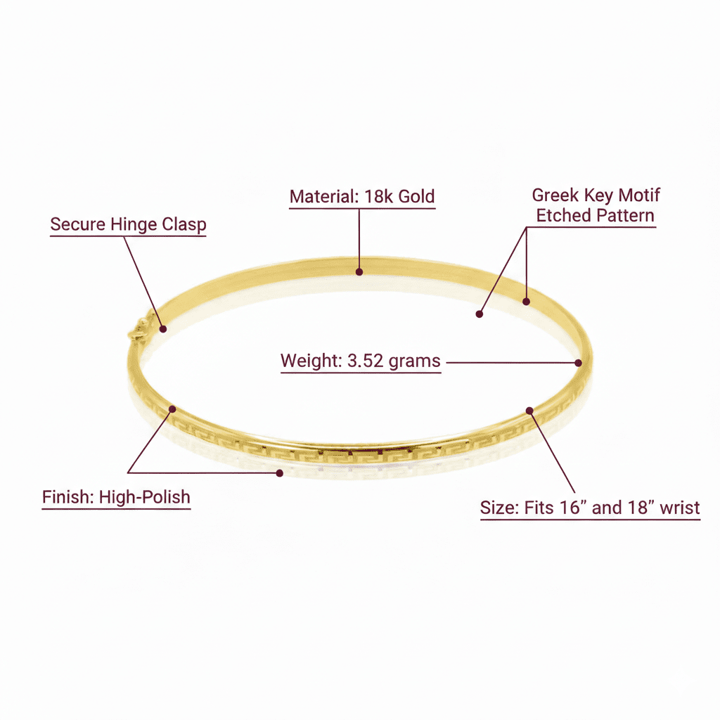 The Greek Key Bangle You’ll Wear Every Day For Years - Delma Gold Jewelry