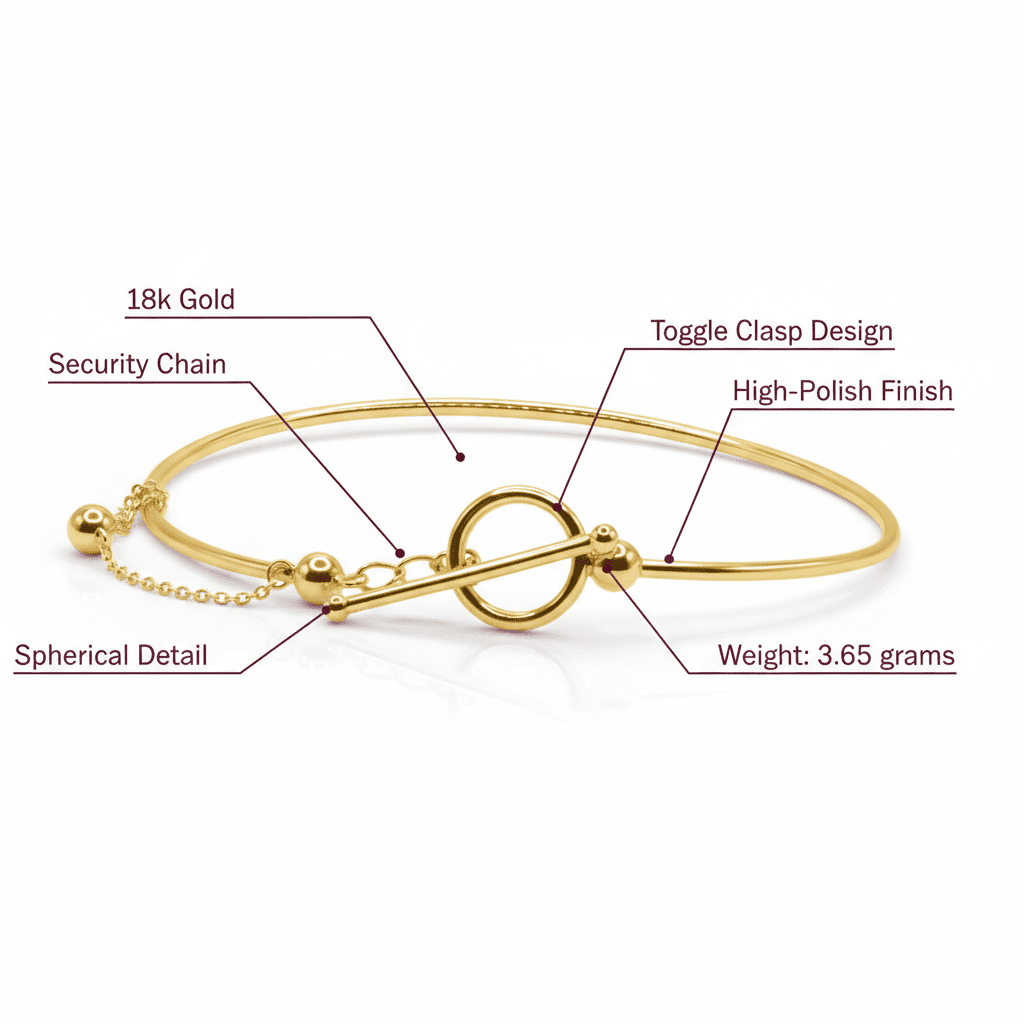 The Toggle Clasp Bangle You’ll Wear Every Day For Years - Delma Gold Jewelry