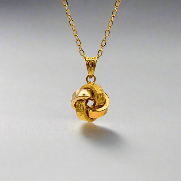 Unity Knot Gold Pendant - Delma Gold Jewelry