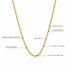 Verona Chain Necklace, Solid 18K Gold - Delma Gold Jewelry